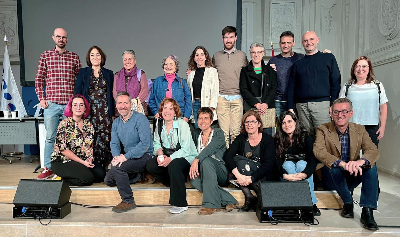 Foto de grupo tomada en una de las últimas reuniones del grupo de estudio del proyecto Cuidamos + 75, financiado desde el ISCIII y con participación de Investén-isciii.